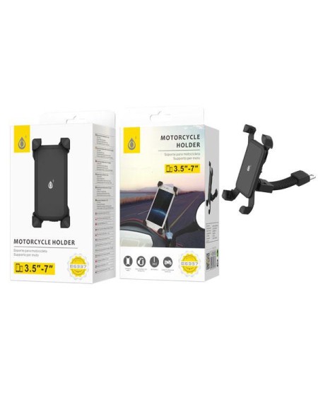 Soporte universal para Movil / Tablet para bici o moto E6337 / 3.5-7 Pulg. / Negro / One+