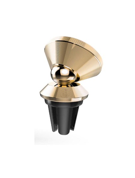 Soporte de coche para Movil magnetico rejilla Et797 / 360 Grados / Oro / Mtk
