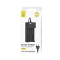Cargador doble baterias de litio recargable con LCD 18650 NA0320