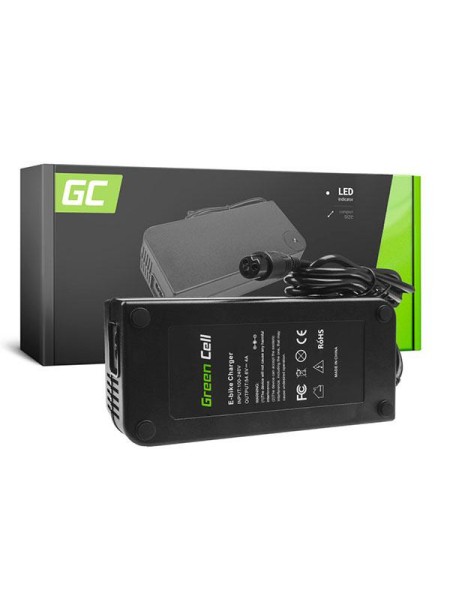 Cargador para E-Bike 54.6V / 4A / 3 pines / Indicador Led / Greencell / ACEBIKE11