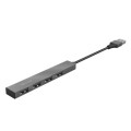 Hub 4 puertos USB 2.0 / Trust Halix / Aluminio / Diseño metalico y compacto  23786