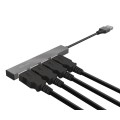Hub 4 puertos USB 2.0 / Trust Halix / Aluminio / Diseño metalico y compacto  23786
