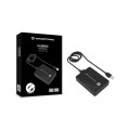 Hub 4 puertos Usb 3.0 Conceptronic / HUBBIES11B / Cable 90 cm / Alimentado / Negro