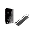 Hub 7 Puertos Usb 2.0 / Conceptronic Hubbies / Negro  HUBBIES08B