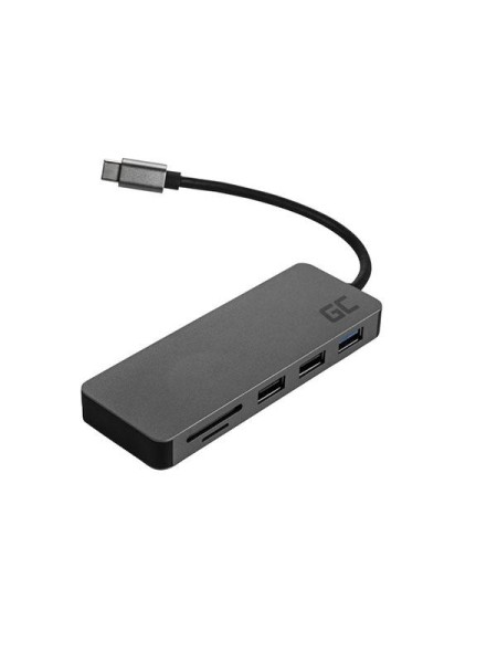 Hub adaptador Type-C a 1xUsb 3.0 / 2xUsb 2.0 / 1xType C / 1xHDMI / MicroSd / SD /