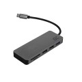 Hub adaptador Type-C a 1xUsb 3.0 / 2xUsb 2.0 / 1xType C / 1xHDMI / MicroSd / SD /
