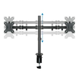 Soporte de mesa para 2 Monitores/Tv 13-32 Pulgadas / Giratorio e inclinable / 2 Brazos / Db1232tn-b