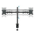 Soporte de mesa para 2 Monitores/Tv 13-32 Pulgadas / Giratorio e inclinable / 2 Brazos / Db1232tn-b