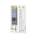 Mando a distancia TV Universal 9 en 1 / R6653 / Plata / One+