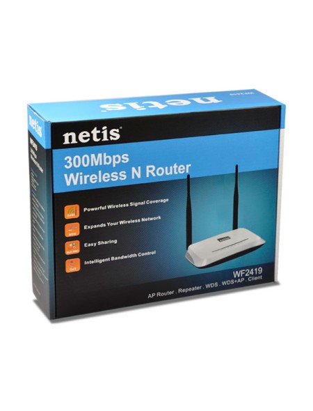 Router Wifi Netis WF2419 / 300mbps / 2 antenas 5 dbi