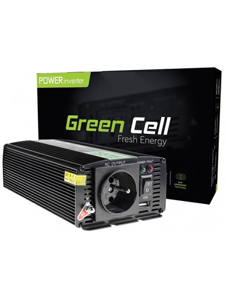 Inversor de corriente para coche 24V a 230V 500W / 1000W / INV04DE