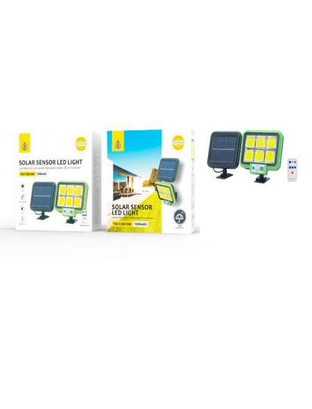 Lampara solar Led 10W NR9365 / 150 luces para exterior / 3-5m / 120º / Incluye Mando