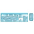Combo Teclado + Raton Inalambrico GT646 Azul / MTK
