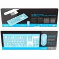 Combo Teclado + Raton Inalambrico GT646 Azul / MTK