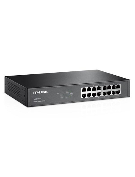 Switch 16p 10/100/1000 Gigabit No gestionable TP-Link / Carcasa metálica / No Rack / TL-SG1016D