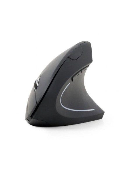 Raton óptico inalambrico ergonomico vertical Gembird / 6 Botones / Negro / MUSW-ERGO-01