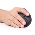 Raton óptico inalambrico ergonomico vertical Gembird / 6 Botones / Negro / MUSW-ERGO-01