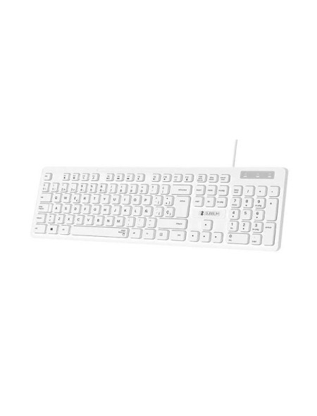 Teclado Usb Subblim Business Slim Silencioso / Blanco / SUBKBC-0SSK51