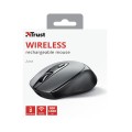Raton inalámbrico Recargable Usb-C Trust Zaya Negro / 1600 Dpi / 4 Botones / Ambidiestro / 23809