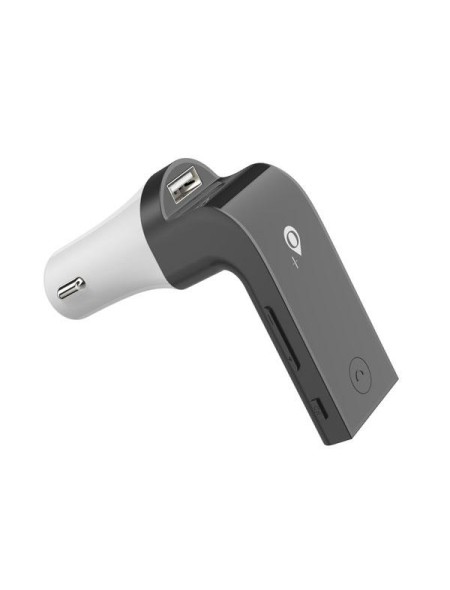 Transmisor FM NT7004 / Bluetooh 5.0 / Manos libres / Carga USB 5v 1a / Micro sd / Usb / Aux / Negro / One+