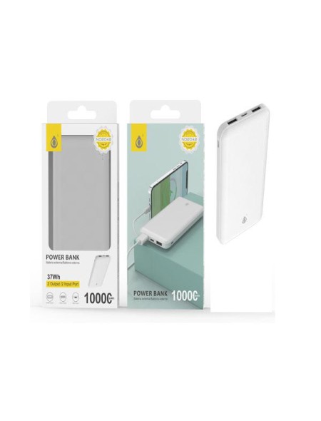 PowerBank Axel ND2042 / 10000 mah / Type-c / MicroUsb / 2x Usb / Blanco / One+