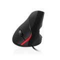 Raton óptico Usb Vertical ergonomico Ewent Eminent Ew3156  Negro