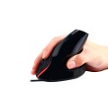 Raton óptico Usb Vertical ergonomico Ewent Eminent Ew3156  Negro