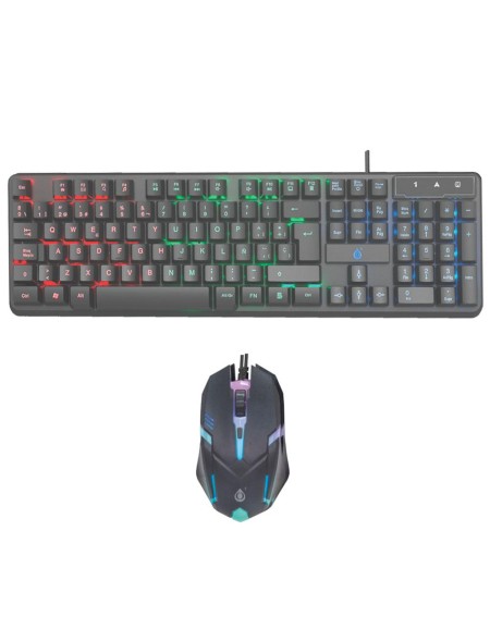 Combo Teclado + Raton USB Gaming NG6060 / 1600 Dpi / RGB Led /  Negro One+