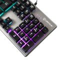 Teclado Gaming USB Unykach Nova K244 / Iluminacion RGB / Antighosting / Gris