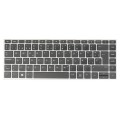 Teclado compatible para portátil HP 640 G4 / 640 G5 Marco Plata / Conector estrecho