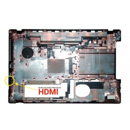 Bottom case compatible para portátil ACER 5742 / 5253 SIN HDMI Negro 60.R4F02.001