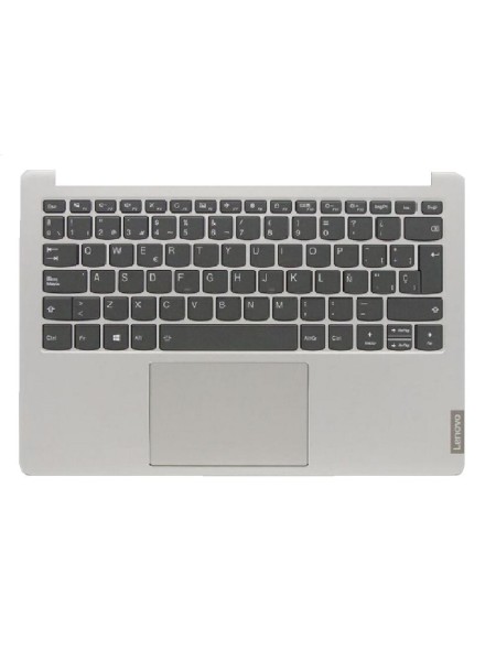 Top case + Teclado compatible para portátil LENOVO S540-13IML Plata Retroiluminado 5CB0W43736