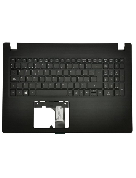 Top case + Teclado compatible para portátil ACER A315-21 Negro 6B.GNPN7.022