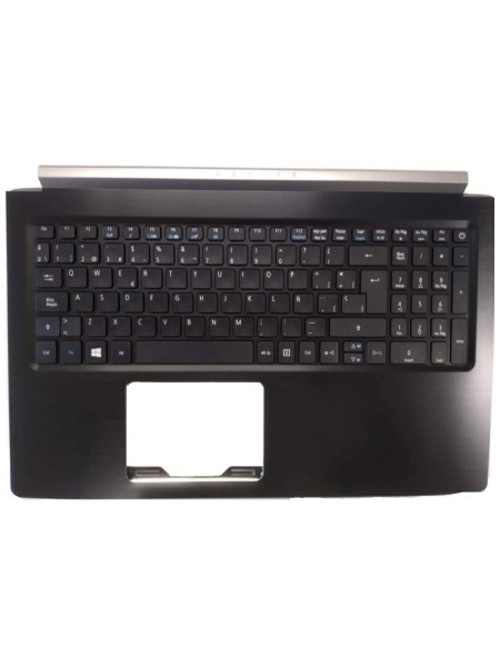 Top case + Teclado compatible para portátil ACER A515-51 Negro 6B.GP4N2.020