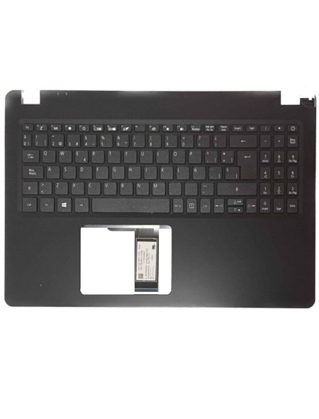 Top case + Teclado compatible para portátil ACER A315-42 Negro 6B.HF8N2.023