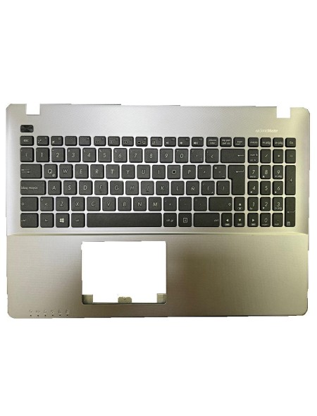 Top case + Teclado compatible para portátil ASUS A550 / F550 / X550 V1 Plata 90NB00T1-R31SP