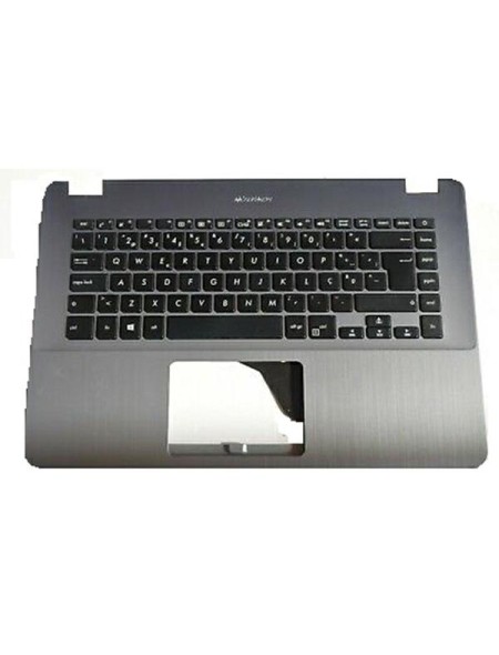 Top case + Teclado compatible para portátil ASUS F505BA Plata 90NB0G12-R31SP0