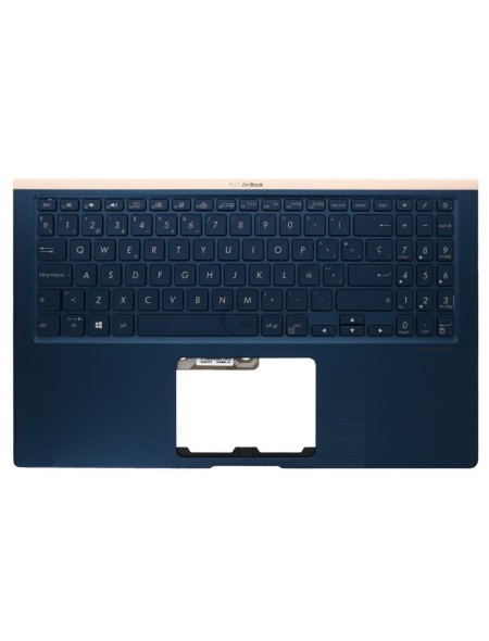 Top case + Teclado compatible para portátil ASUS UX533FD Azul Oscuro 90NB0JX1-R31SP0