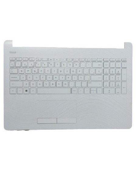 Top case + Teclado compatible para portátil HP 15-BS / 15-BW Blanco Mate