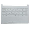 Top case + Teclado compatible para portátil HP 15-BS / 15-BW Blanco Mate