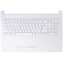Top case + Teclado compatible para portátil HP 15-BS / 15-BW Blanco brillo 938651-071
