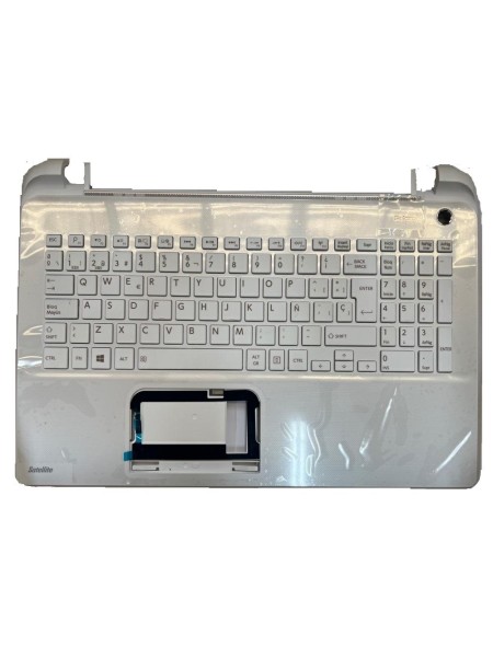 Top case + Teclado compatible para portátil TOSHIBA L50-B / L50-D Blanco A000296660