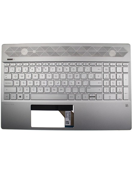 Top case + Teclado compatible para portátil HP 15-CS Plata L24752-071