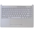 Top case + Teclado compatible para portátil HP 14-DK Blanco L24820-071