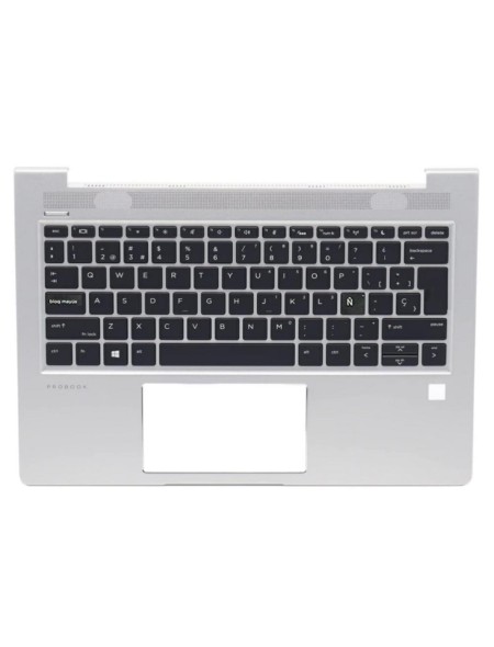 Top case + Teclado compatible para portátil HP 430 G6 Plata retroiluminado L44547-071