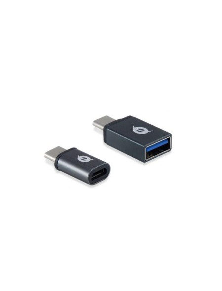 Kit adaptadores Conceptronic Donn / Usb 3.0 a Type-c 3.1 H/M / MicroUsb a Type-C 3.1  H/M / DONN04G
