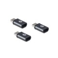 Adaptador OTG Type-C 3.1 Macho a MicroUsb Hembra Conceptronic Doon / Pack 3 uds / DONN05G