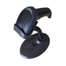 Lector codigo de barras laser Eightt + Soporte / 1D / Rs232 / Usb / PS-2 / Negro / ESC-1D