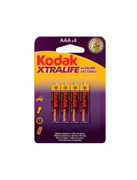 Pilas Kodak Xtralife Alcalinas LR03 AAA  1.5v (4 unid.) / 30951990
