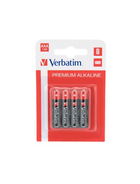 Pilas Verbatim Alcalinas LR03 AAA  1.5v (4 unid.) / 049920-46